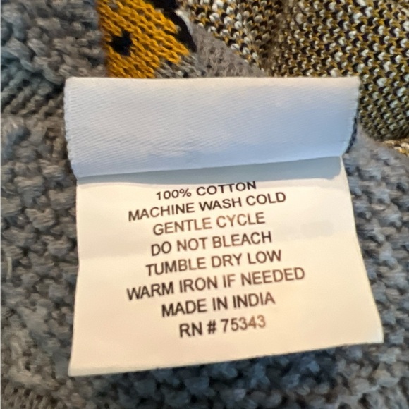 Elegant Baby Giraffe Knit Baby Blanket Gray Safari Nursery Cotton - Picture 3 of 4